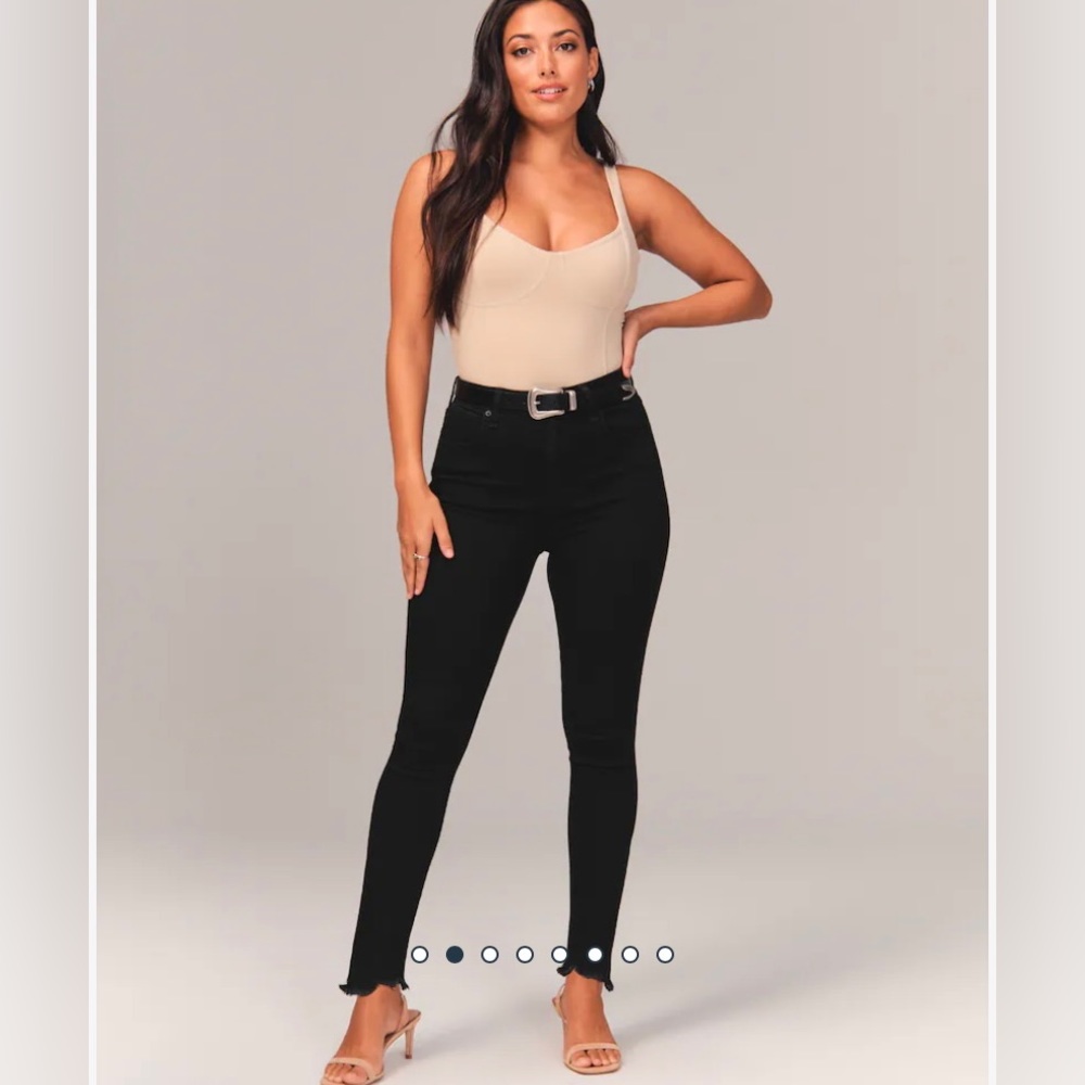 Abercrombie & Fitch Black High-Rise Skinny Jeans